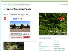 Tablet Screenshot of organicgardenpests.com